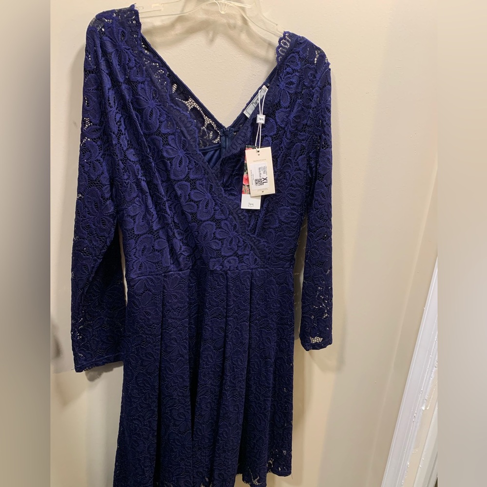 Deep Blue Miss May Lace dress. Brand new with tags.